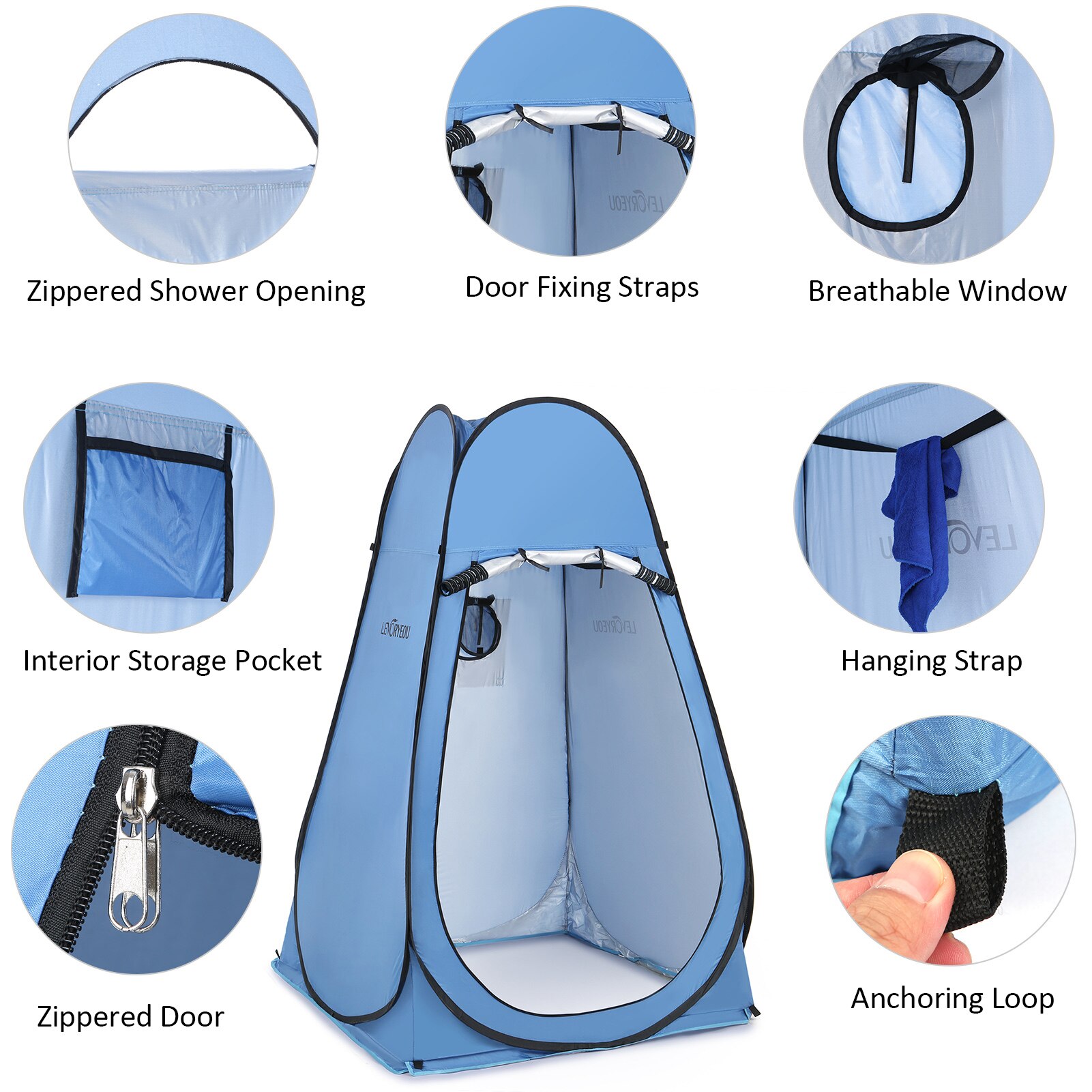 Cheap Goat Tents Pop Up Privacy Shelter Tent Portable Outdoor Camping Beach Instant Shower Toilet Changing Tent Sun Rain Shelter with Window   